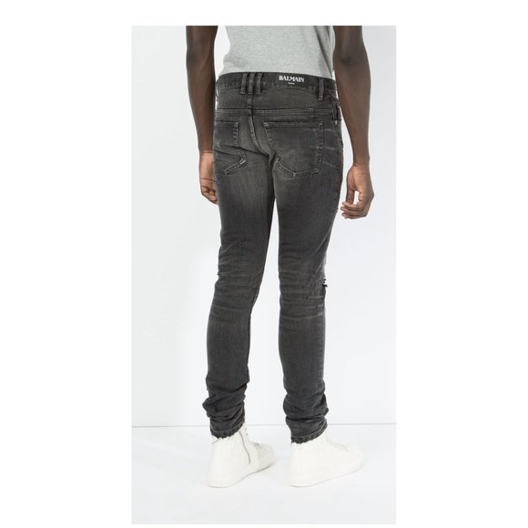 Balmain Distressed Skinny Jeans - Picture 4 of 8